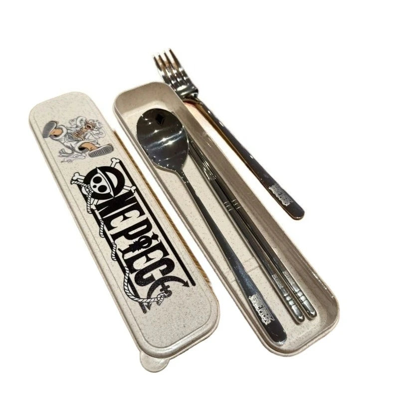 One Piece Stainless Steel Portable Cutlery Set